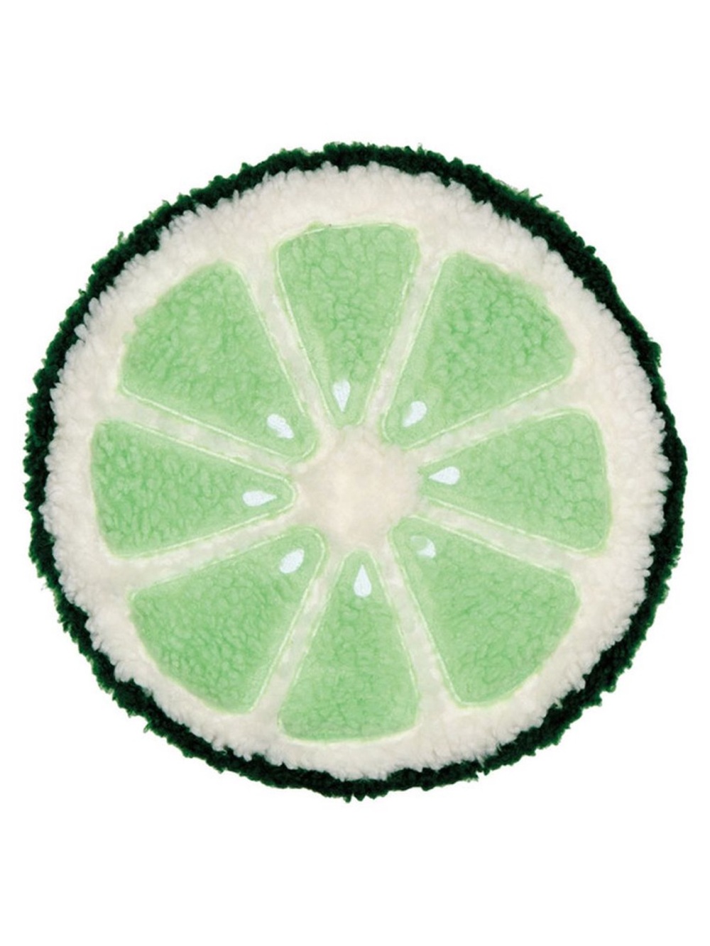 Kirkton House Large Lime Slice Shaped Fruit Accent Decor Pillow